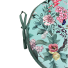 Velvet Tranquillity Round Bistro Seat Pads | Circular Velvet Chair Pads