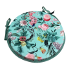 Velvet Tranquillity Round Bistro Seat Pads | Circular Velvet Chair Pads