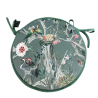 Cuscini per sedie rotondi in velluto Chinoiserie | Cuscini rotondi per sedie in velluto