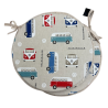 Classic Camper Round Bistro Seat Pads | Modern Circular Chair Pads