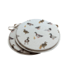 Rundes Bistro-Sitzkissen mit Stockentenmotiv | Enten-Design Runde Stuhlkissen