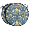 Round Bistro Strawberry Thief Navy Seat Pad | Round Bistro Chair Pads
