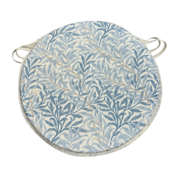 Coussin de siège rond Bistro Willow Bough Azure | Coussins de siège William Morris |