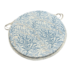 Coussin de siège rond Bistro Willow Bough Azure | Coussins de siège William Morris |