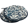 Coussins de siège ronds de style bistro, motif branches de saule et tapisserie d'ébène | Coussins de siège de style bistro