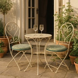 Coussins de siège ronds Bistro à motif tête de serpent et forêt | Coussins de siège Bistro à motifs