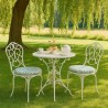 Coussin de siège rond Bistro Willow Bough Seaspray | Coussin de siège rond à motifs