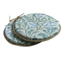 Coussin de siège rond Bistro Willow Bough Seaspray | Coussin de siège rond à motifs