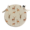 Stags & Deer Round Bistro Seat Pads | Round Chair Pads With Deer Design