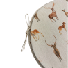 Stags & Deer Round Bistro Seat Pads | Round Chair Pads With Deer Design