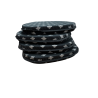 Silver Bee D Shaped Seat Pads | Classic D Shaped Chair Pads With Bees