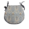Cuscino per sedile a forma di D Snakeshead Denim | Cuscini per sedile a forma di D William Morris