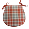 Highland Check Autumn D Shaped Seat Pads| Tartan D Shaped Seat Pads