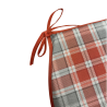Highland Check Herfst D-vormige Stoelkussens| Tartan D-vormige Stoelkussens