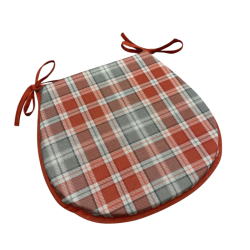 Highland Check Herfst D-vormige Stoelkussens| Tartan D-vormige Stoelkussens