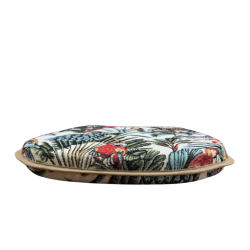 Natural Rainforest Tapestry D Shaped Seat Pads | Classic D Seat Pads