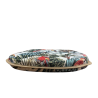 Coussins de siège en forme de D, motif tapisserie forêt tropicale naturelle | Coussins de siège classiques en forme de D