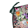D Shaped Rhapsody Velvet Seat Pads | Classic D Floral Velvet Seat Pads