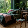 D Shaped Tropical Velvet Seat Pads | Classic D Tropical Velvet Seat Pads
