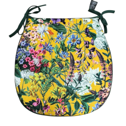 D-förmige Samtkissen für den Hochsommer | D-förmige florale Samtkissen