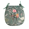 D-vormige fluwelen Chinoiserie zitkussens | D-vormige luxe fluwelen zitkussens