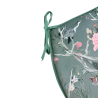 D Shaped Velvet Chinoiserie Seat Pads | D Shaped Luxury Velvet Seat Pads