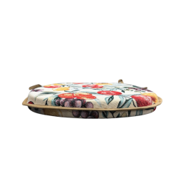 Tapisserie de coussins de siège en forme de D à motifs de fruits naturels | Coussins de siège classiques en forme de D à motifs 