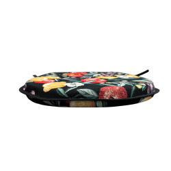 Zwarte Fruit Gobelin D-vormige Stoelkussens | Klassieke D Fruit Stoelkussens |