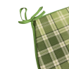 Highland Check Green D-förmige Sitzpolster | Tartan D-förmige Sitzpolster