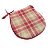 Highland Check Red D-vormige Stoelkussens| Rode Tartan D-vormige Stoelkussens |