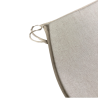 Cuscini per sedie a forma di D in lino semplice | Cuscini per sedie a forma di D classici in beige semplice