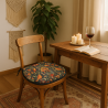 William Denim Tapestry D Shaped Seat Pads | D Shaped Blue Seat Pads