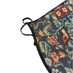 William Denim Tapestry D Shaped Seat Pads | D Shaped Blue Seat Pads