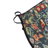 Coussins de siège en forme de D William Denim Tapestry | Coussins de siège bleus en forme de D