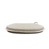 Grey Stripe D Shaped Seat Pads | Extra Thick Striped D Shaped Seat Pad