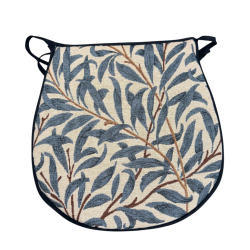 Cuscino per sedile a forma di D Willow Bough Azure | Cuscini per sedile arazzo a forma di D |