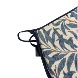 D Shaped Seat Pad Willow Bough Azure | D Shaped Tapestry Seat Pads |