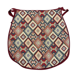 Aztec Tapestry D Shaped Seat Pads| Geometric D Shaped Seat Pads |