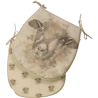 Sheep Reversible 'D' Shape Seat Pads | Set of 2,4,6 or 8 Chair Pads