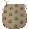 Bunny Rabbit Reversible 'D' Shape Seat Pad | Set of 2,4,6,8 Chair Pads