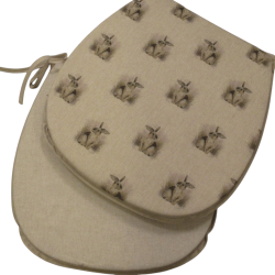 Cuscino per Sedia Reversibile a Forma di 'D' con Coniglietto | Set di 2,4,6,8 Cuscini per Sedia