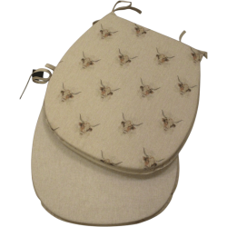 Kleine Kuh Wendbare 'D' Form Sitzpolster | Set aus 2, 4, 6 oder 8 Stuhlkissen