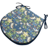 Cuscino a Forma di D Strawberry Thief Navy | Cuscino a Forma di D Floreale Blu