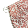Coussin d'assise en forme de D, motif branches de saule rouille | Coussins d'assise à motifs en forme de D |