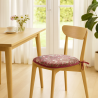 D Shaped Seat Pad Strawberry Thief Crimson | Red Floral D Shape Seat Pad