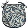 D Shaped Seat Pad Willow Bough Ebony | D Shaped Patterned Seat Pads |