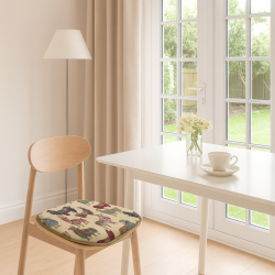 Tapestry Llama D Shaped Seat Pads | D Shaped Animal Tapestry Seat Pads