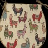 Tapestry Llama D Shaped Seat Pads | D Shaped Animal Tapestry Seat Pads