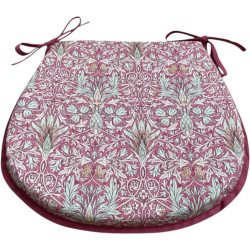 D Shaped Seat Pad Snakeshead Crimson | D Shaped Patterned Seat Pads |