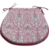 Cuscino per sedile a forma di D Snakeshead Crimson | Cuscini per sedile a forma di D con motivo |